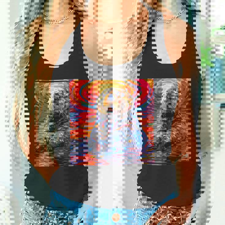 ラッコ カラフル グラフィック タンクトップ