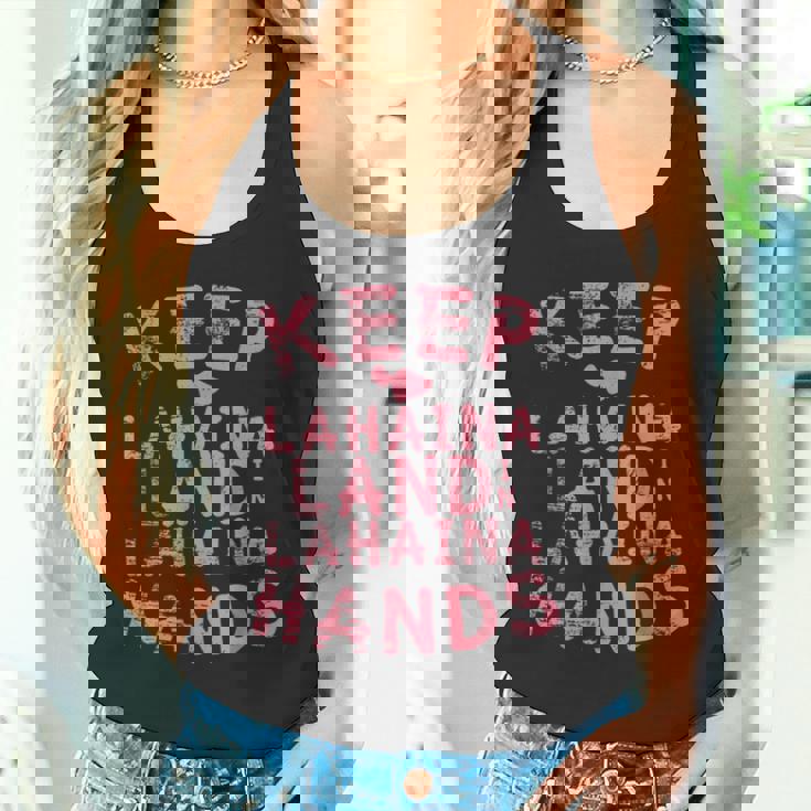 ラハイナの土地をラハイナの手元に残し、ハワイのマウイ島のために祈りましょう タンクトップ