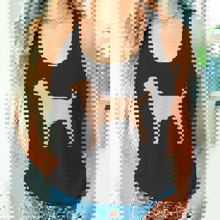 ラブラドールレトリバー 犬のシルエット タンクトップ