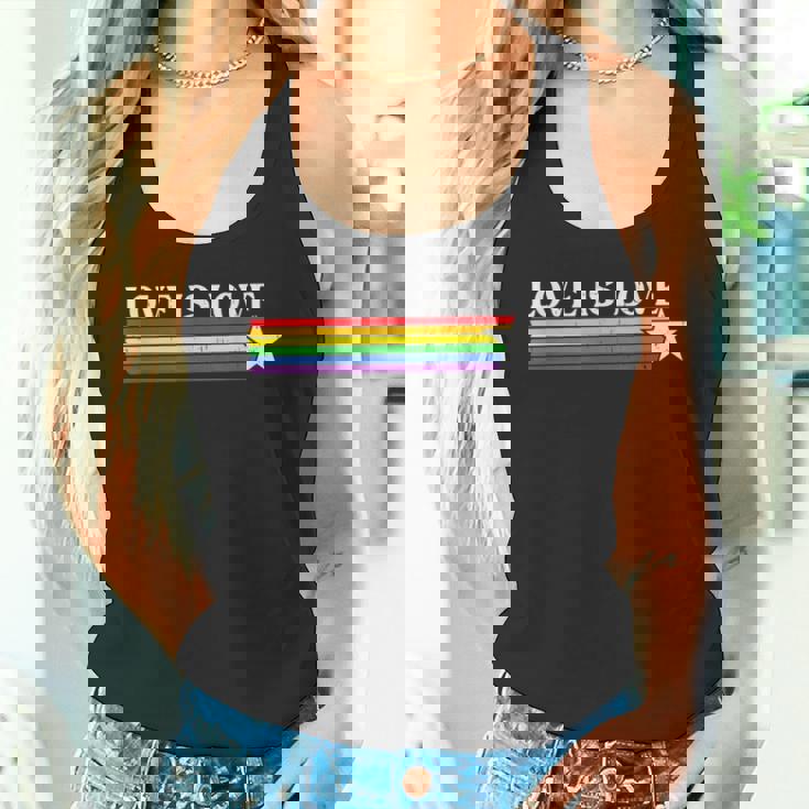 ラブ・イズ・ラブ Love Is Love Lgbt タンクトップ