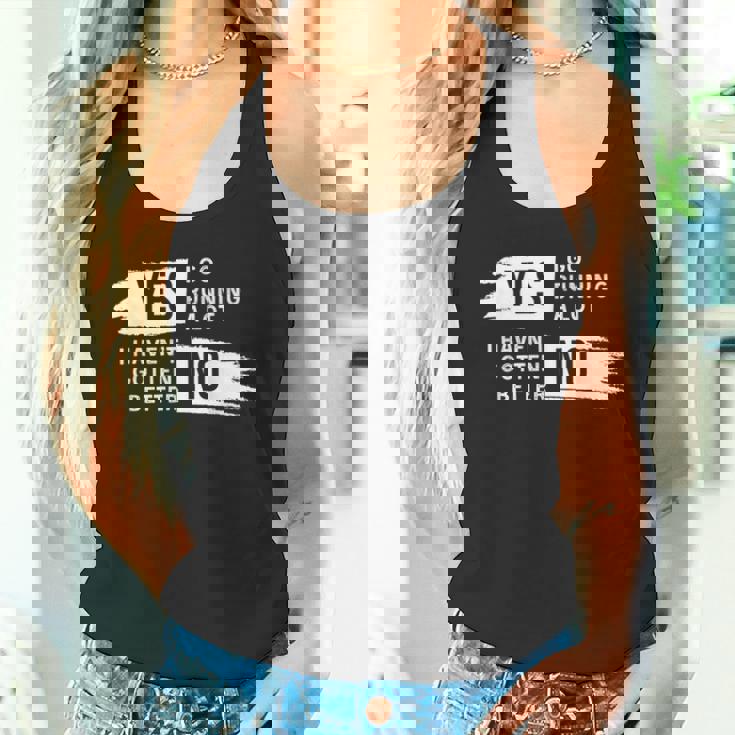 ランニング愛好家 ユーモア スローガン ランナー用 タンクトップ