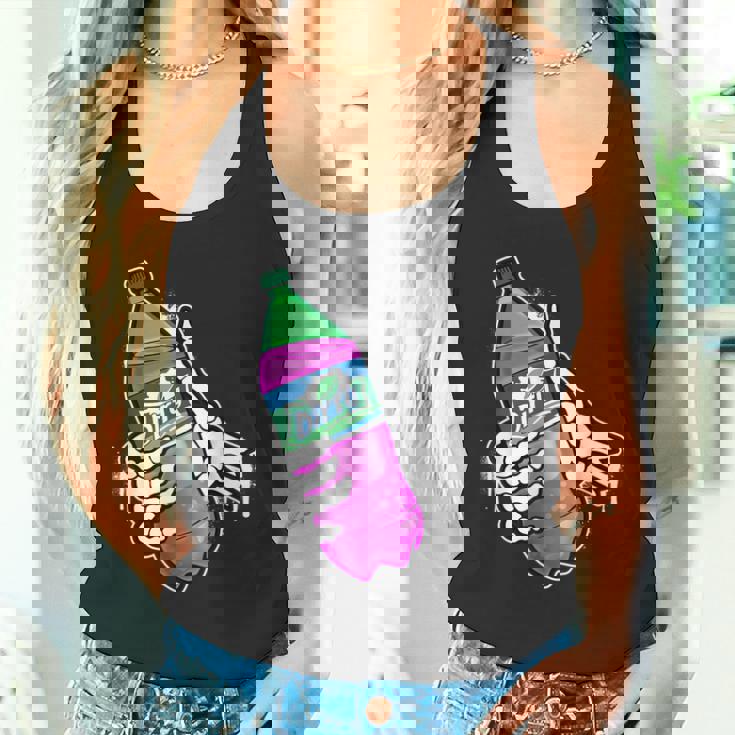 リーンシャツ、パープルドランク、ダーティーダブルカップ、リーンラインスモーク タンクトップ