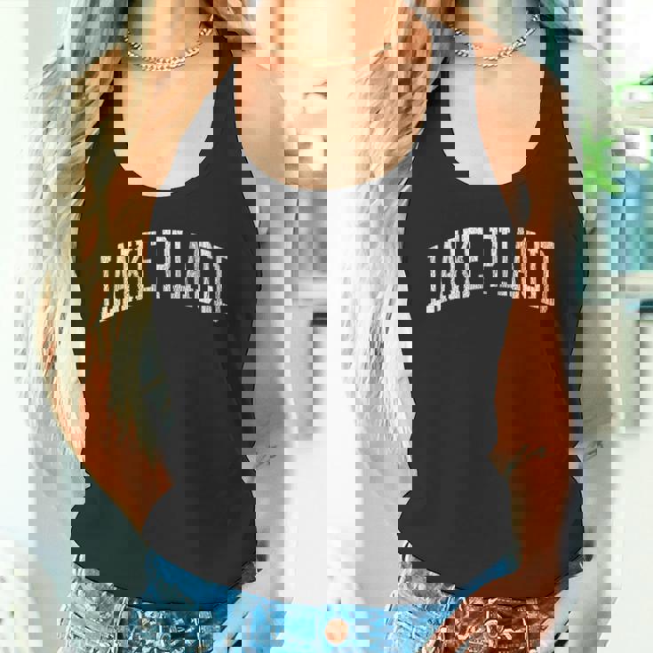 レイクプラシッド フロリダ Fl ヴィンテージ アスレチック スポーツデザイン タンクトップ