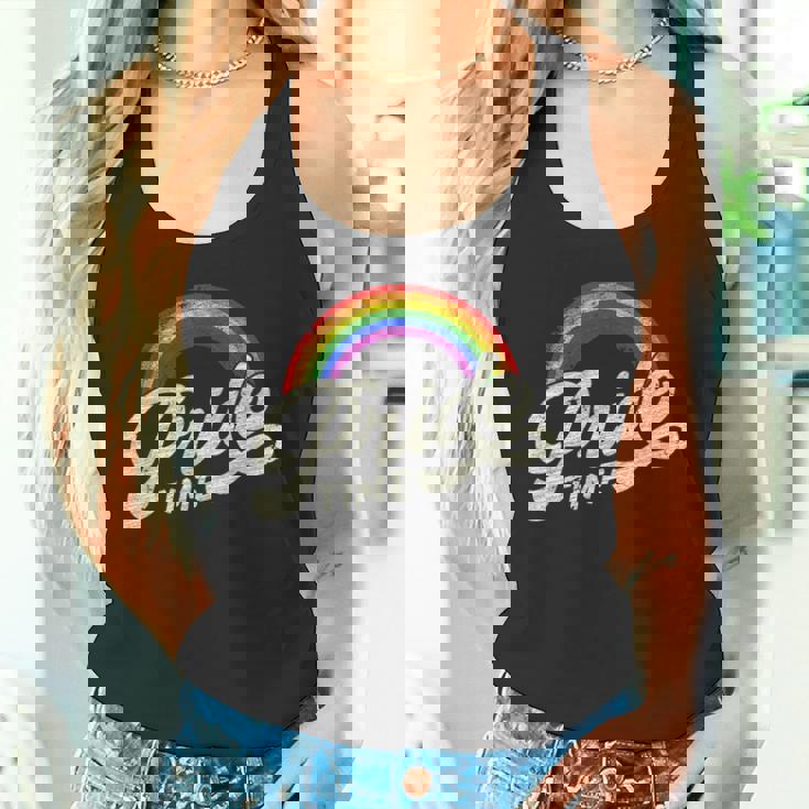 レインボー、プライドタイム、Lgbt タンクトップ