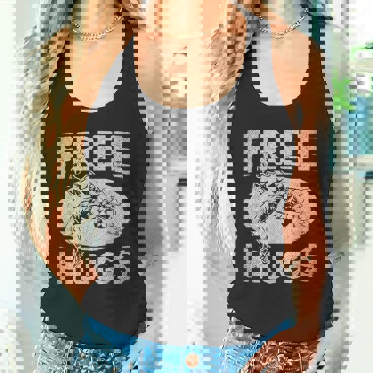 レスリングシャツ 面白いフリーハグレスリング タンクトップ