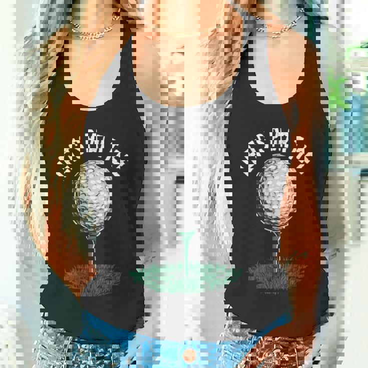 レッツパーティー 面白いゴルフ愛好家 ゴルファー ゴルフ愛好家 タンクトップ