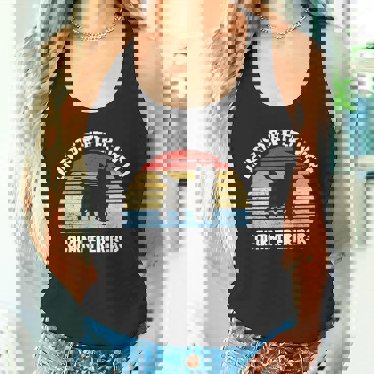 レトロ ケアンテリア 犬 タンクトップ