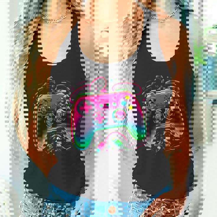 レトロ ゲーミング コントローラー ゲーマー ビデオ ゲーム コントローラー タンクトップ