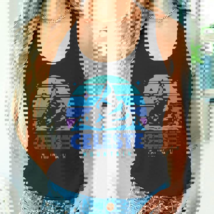 レトロ セレステ ヴィンテージデザイン 山遊び ビデオゲーム タンクトップ