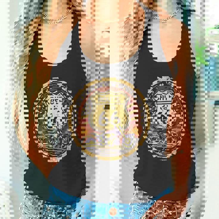 レトロ ルート66 ロードトリップ ヴィンテージ アドベンチャー タンクトップ