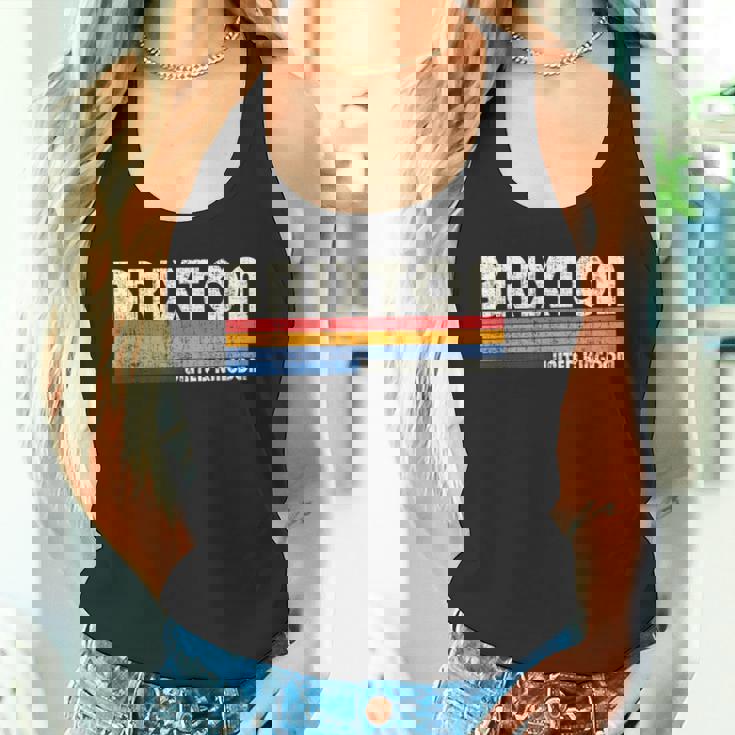 レトロ ヴィンテージ 70年代 80年代スタイル ブリクストン、イギリス タンクトップ