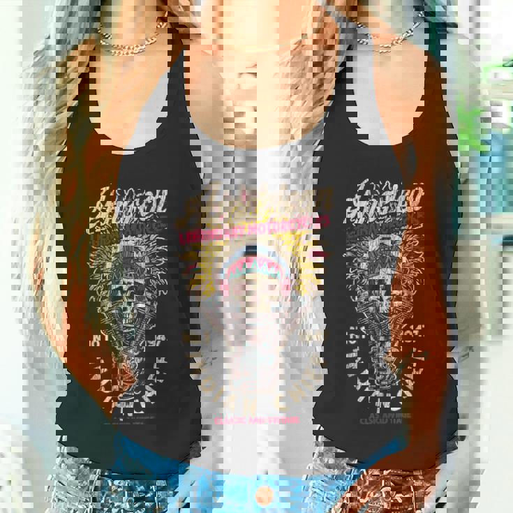 レトロ ヴィンテージ アメリカンバイク インディアン ネイティブ バイカーズギフト タンクトップ