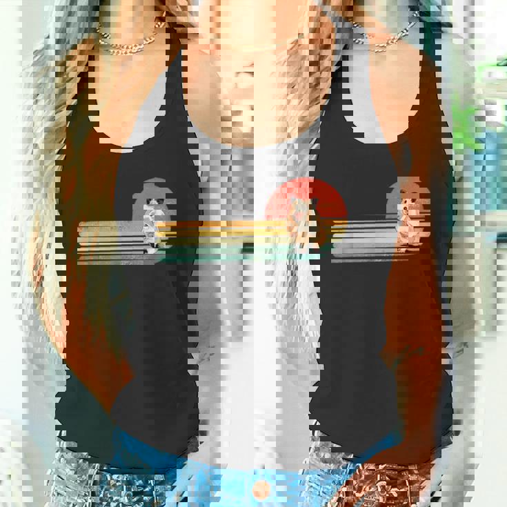 レトロ ヴィンテージ カワイイ ハムスター げっ歯類 ペット 動物 ハムスター 恋人 タンクトップ