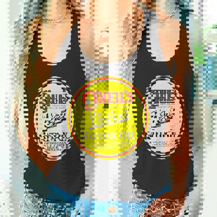 レトロ ヴィンテージ ガソリンスタンド オニールズ モーターオイル 車 バイク ガレージ タンクトップ