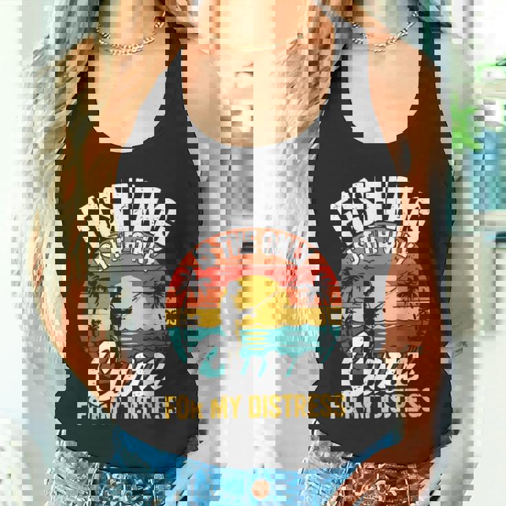 レトロ 釣り療法 メンタルヘルス ストレス解消 フィッシャーマン タンクトップ