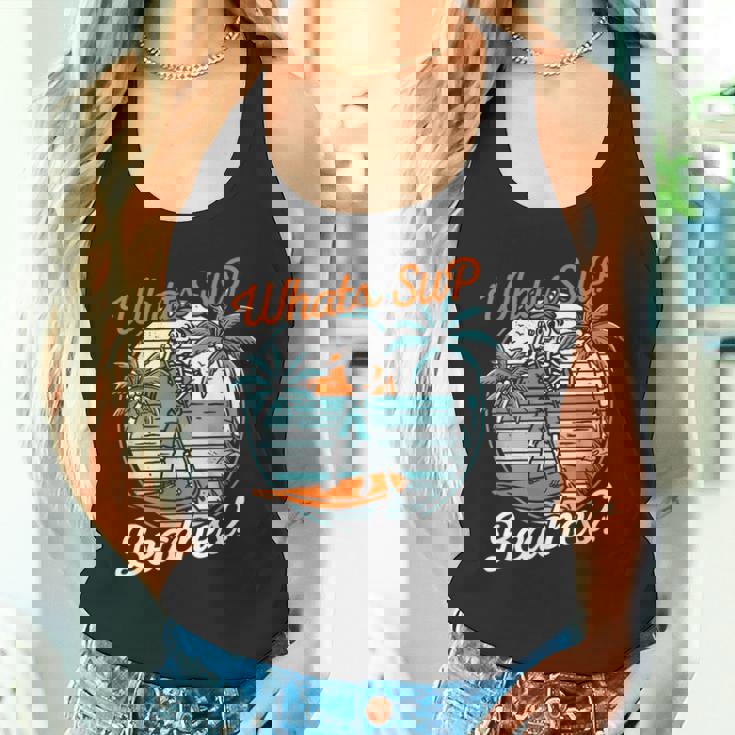 レトロup スタンドアップパドルボード スケルトンup ビーチとは タンクトップ