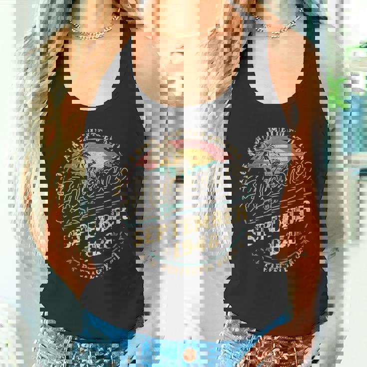 レトロな77歳の男性向けギフト 1948年9月77歳 タンクトップ