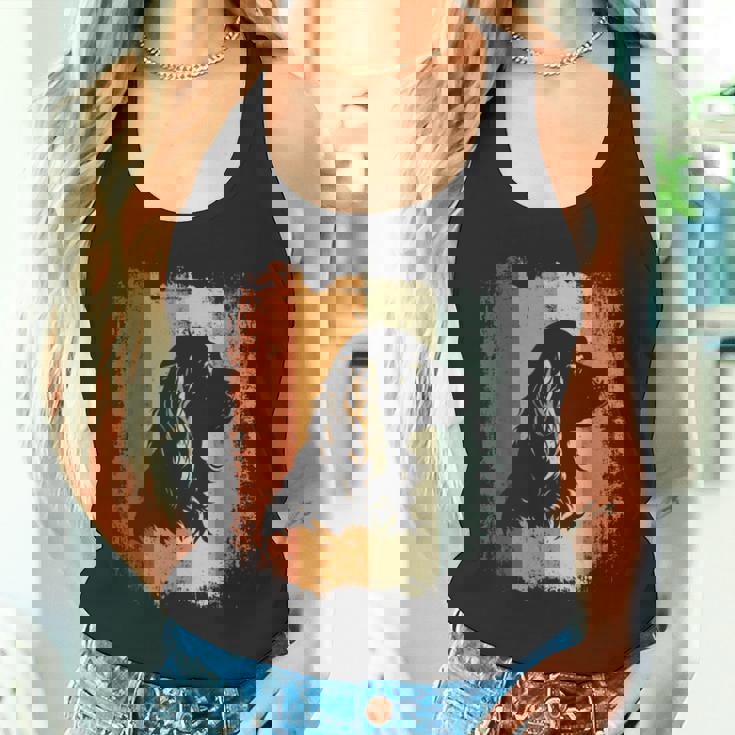 レトロなデザインのアメリカンコッカースパニエルドッグ タンクトップ