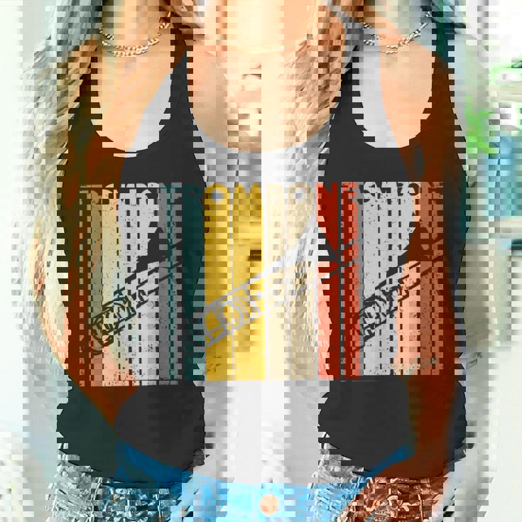 レトロトロンボーン I 吹奏楽部 I ミュージシャン I トロンボーン タンクトップ