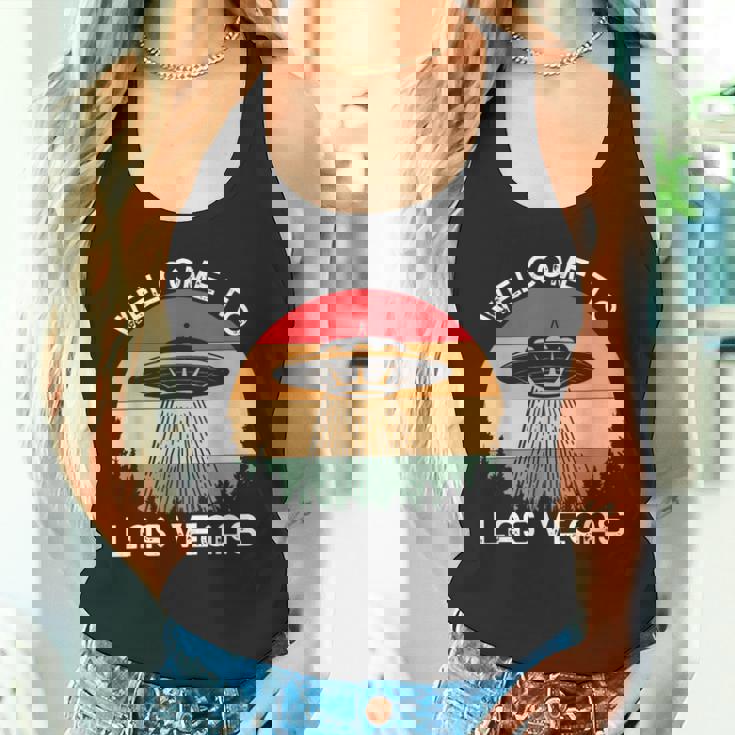 レトロベガス Ufo サイティング エイリアン メンズ レディース タンクトップ