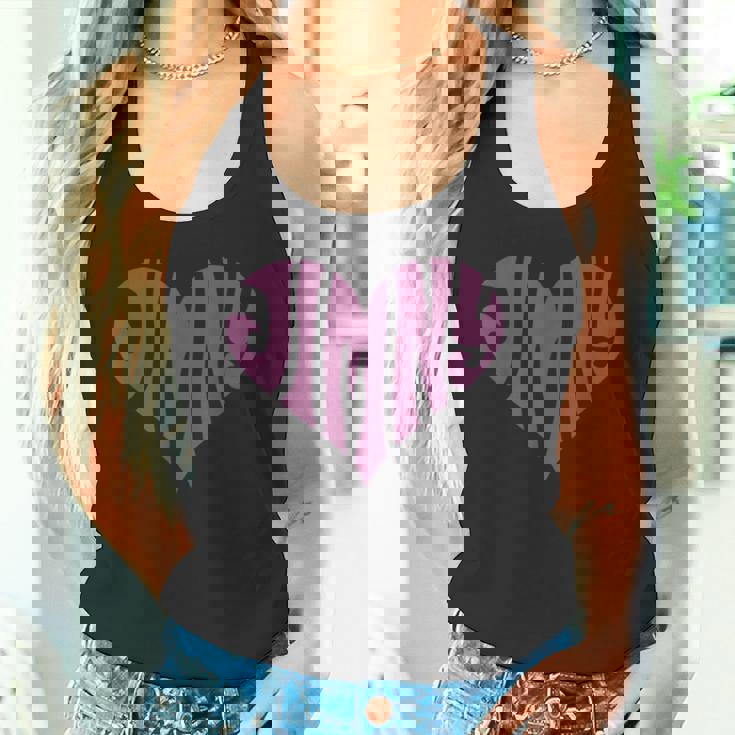 レトロヴィンテージスタイル ラブハートフィット ジムニーパープル タンクトップ