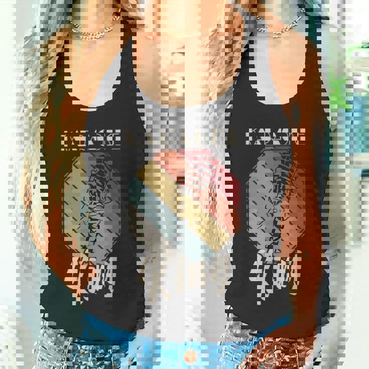 レトロ・カラオケ・シング・パーティー・ミュージック For Karaoke King タンクトップ