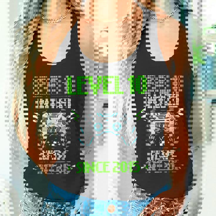 レベル 10 アンロック 素晴らしい 2015 ビデオゲーム 10歳の誕生日 タンクトップ