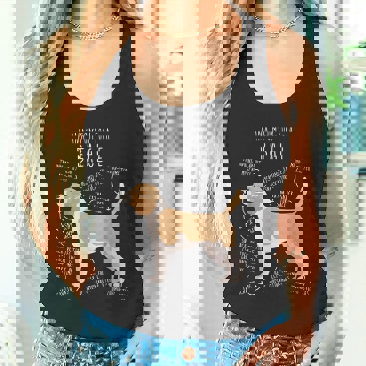 レモンビーグル犬の解剖学、面白い かわいい ペット 犬 ママ ドッグ パパ タンクトップ