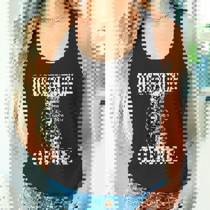 ロカビリー カルチャー ロック スカル タトゥー ピンナップ ロカビリー タンクトップ