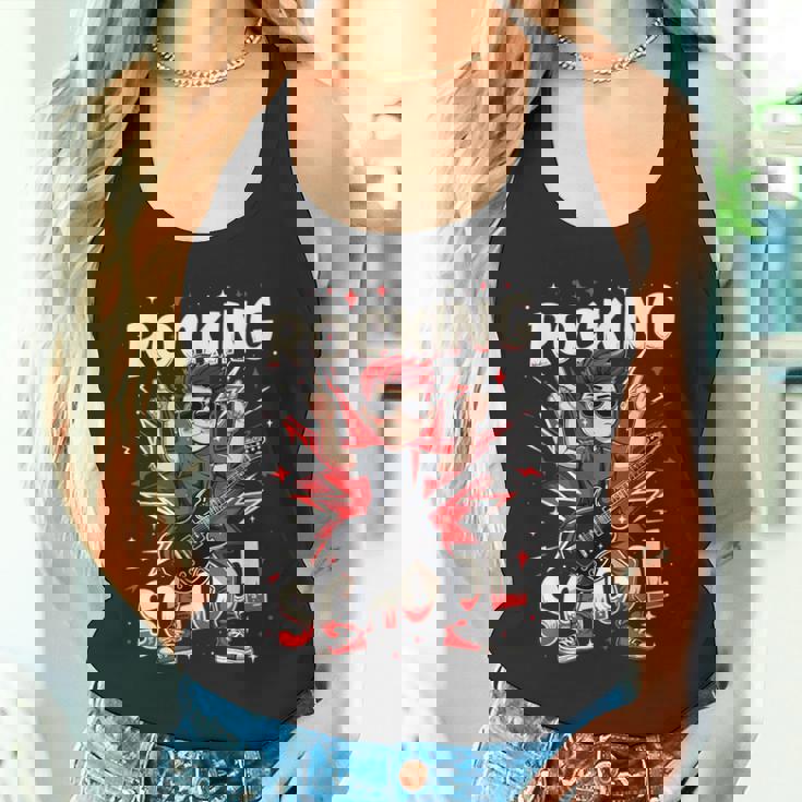 ロッキング・100デイズ・オブ・スクール・ファニー・ギター・キッズ タンクトップ