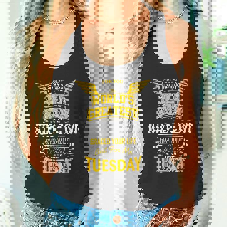 ロデオ・クラウン・アイディア・ファニー・ワールド・グレイテスト—ロデオ・クラウン タンクトップ