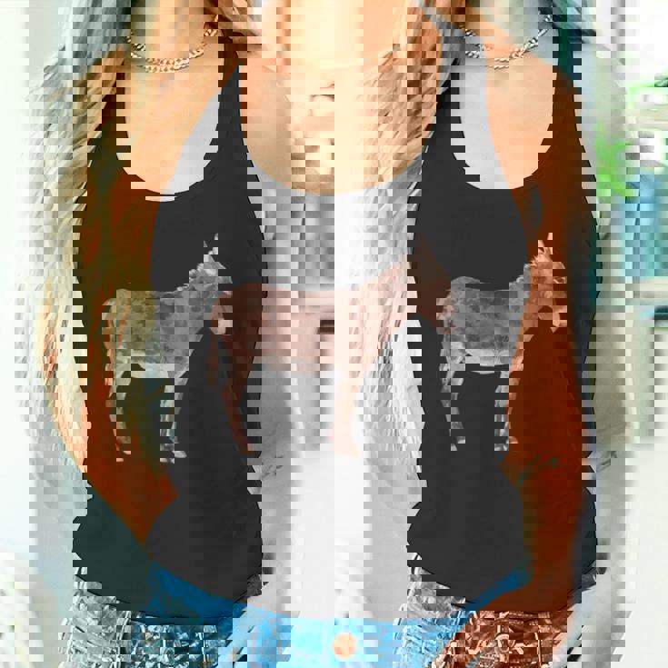 ロバ好きへのロバギフト 家畜 ロバ タンクトップ