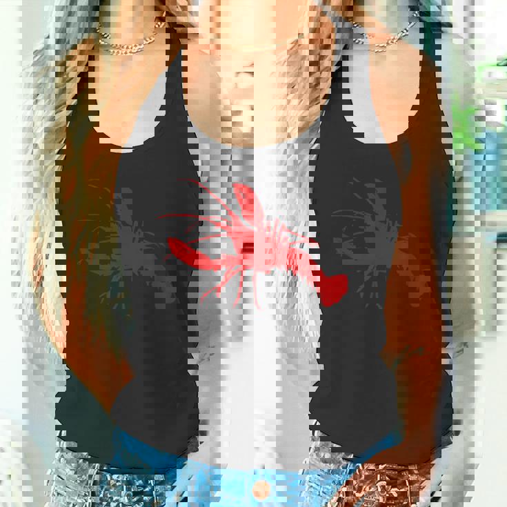 ロブスターレッドシルエット タンクトップ