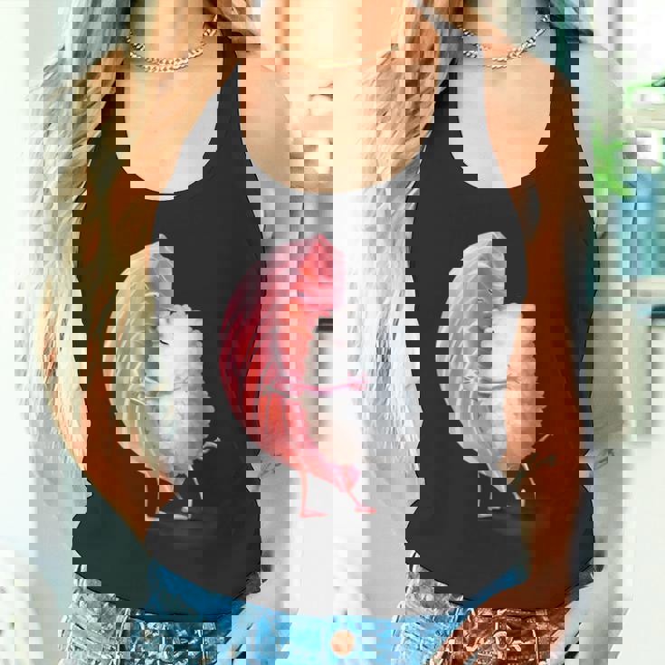 ロマンチック ピンク まぐろ 寿司 ハグ&キス 日本食通 タンクトップ