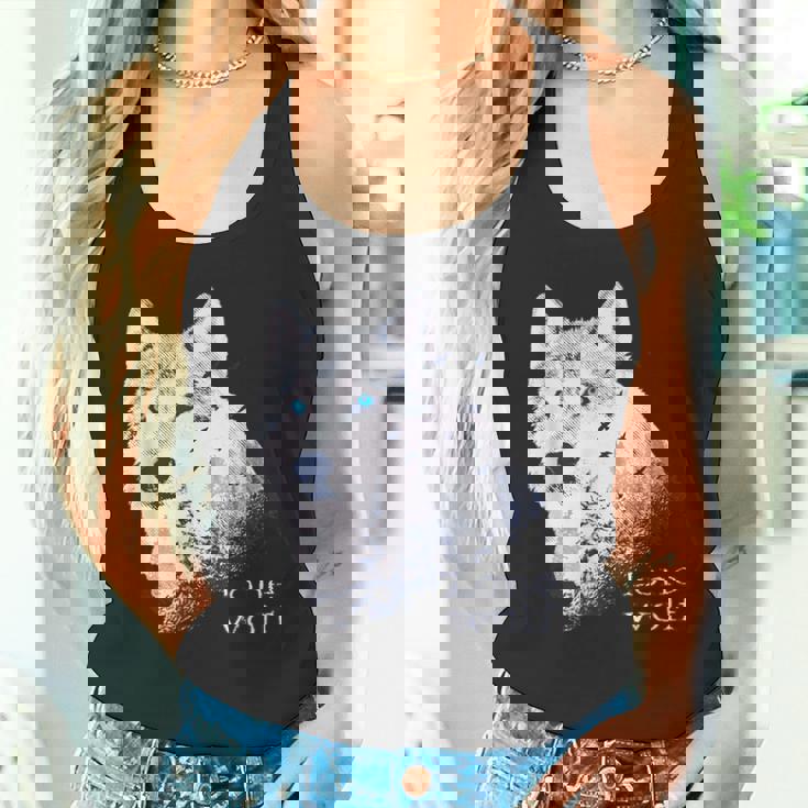 ローンウルフ 森 山 野生 野生動物 雪 オオカミ タンクトップ