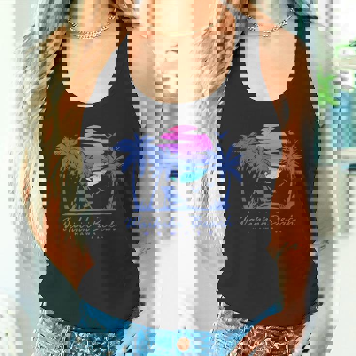 ワイキキ ビーチ ハワイ レトロ ヴィンテージ サンセット ファミリー バケーション タンクトップ