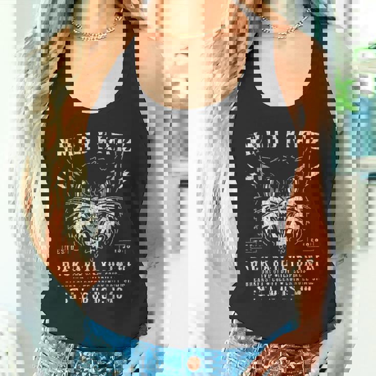 ワイルドカッツ、ロカビリーダイナー、1950年代、ロックンロール、ヴィンテージ タンクトップ