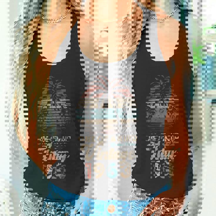 ヴィンテージ 1963 パームツリー サンセット 62歳 誕生日 レトロ タンクトップ