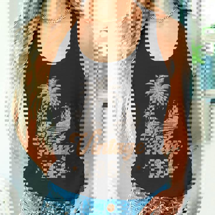 ヴィンテージ 1964 誕生日 61歳 ヤシの木 タンクトップ