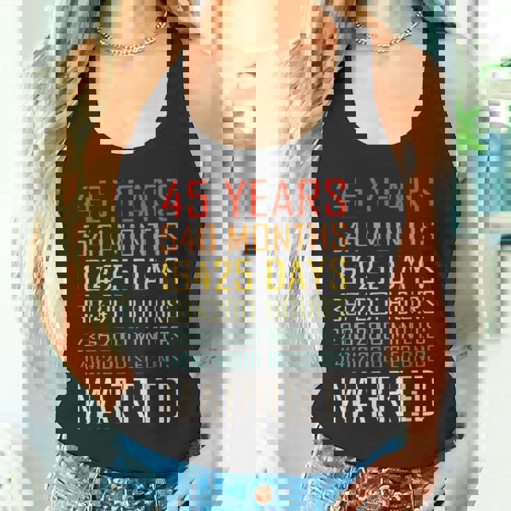 ヴィンテージ 45年 540ヶ月 結婚45周年 記念日 タンクトップ