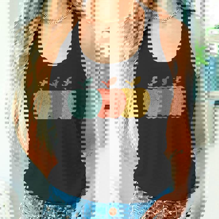 ヴィンテージ りんご フルーツ りんご デザイン タンクトップ