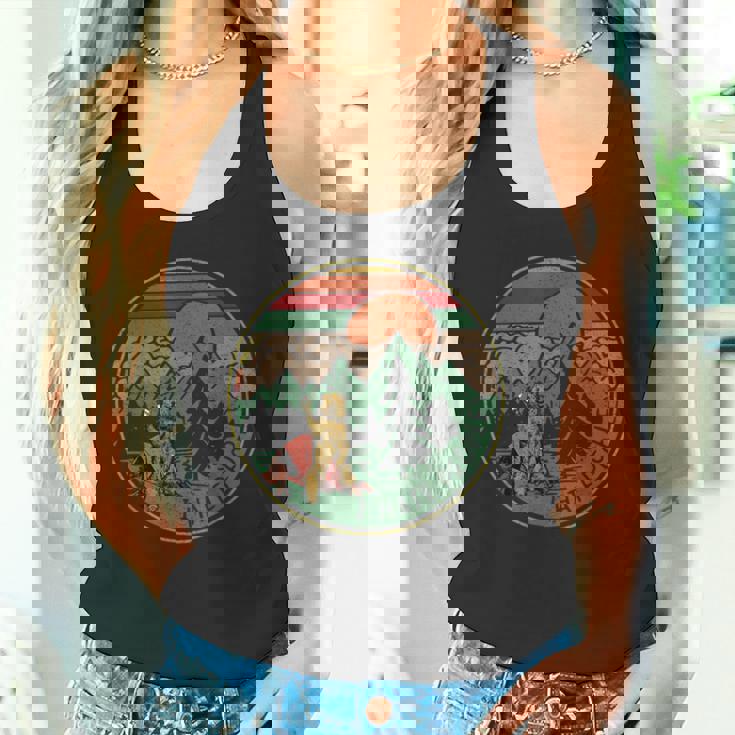 ヴィンテージ キャンプ I Hate People 面白いキャンプギフト タンクトップ