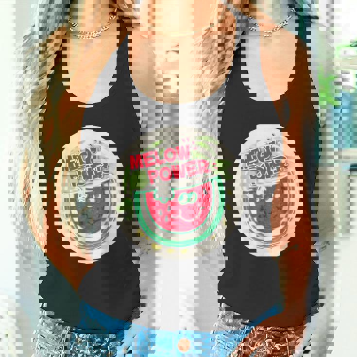 ヴィンテージ スクラッチ&スニフ ステッカー スイカ、メロンパワー タンクトップ