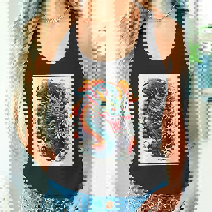 ヴィンテージ タトゥー アート ドラゴン タンクトップ