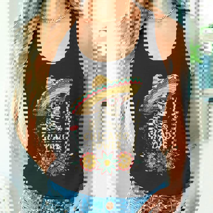 ヴィンテージ チカーノ Día De Los Muertos タンクトップ