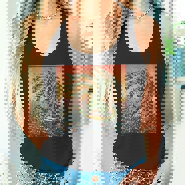 ヴィンテージ ドラゴンキング ギドラ アート 夕日 日本人 キッズ 男性 タンクトップ