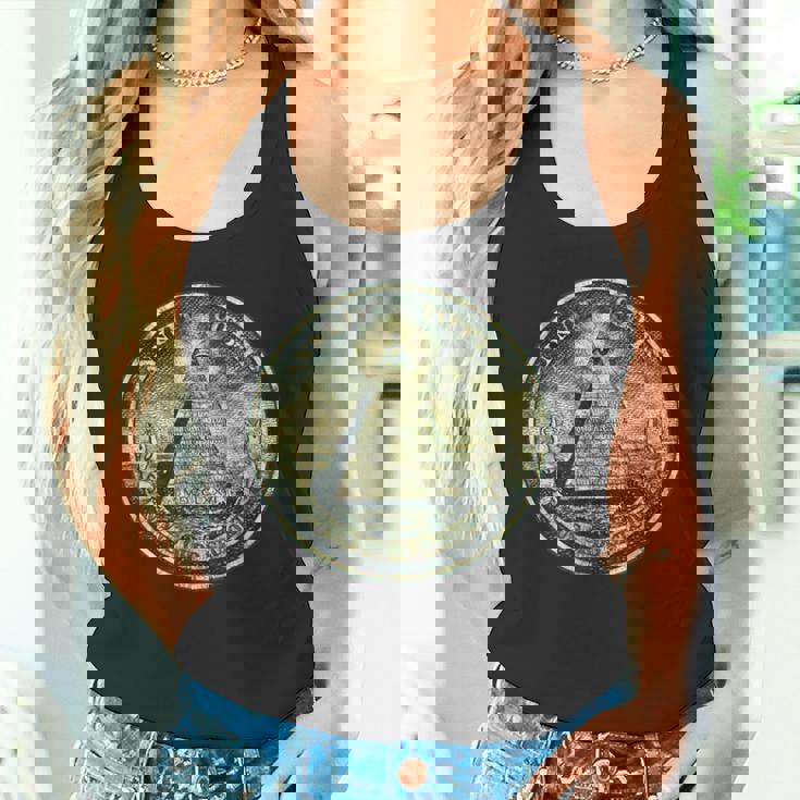 ヴィンテージ ドルビル ノート オールシーイング アイ イルミナティ タンクトップ