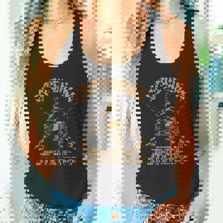 ヴィンテージ ナマズ 面白い ナマズ 釣り フィッシング フィッシャーマン タンクトップ