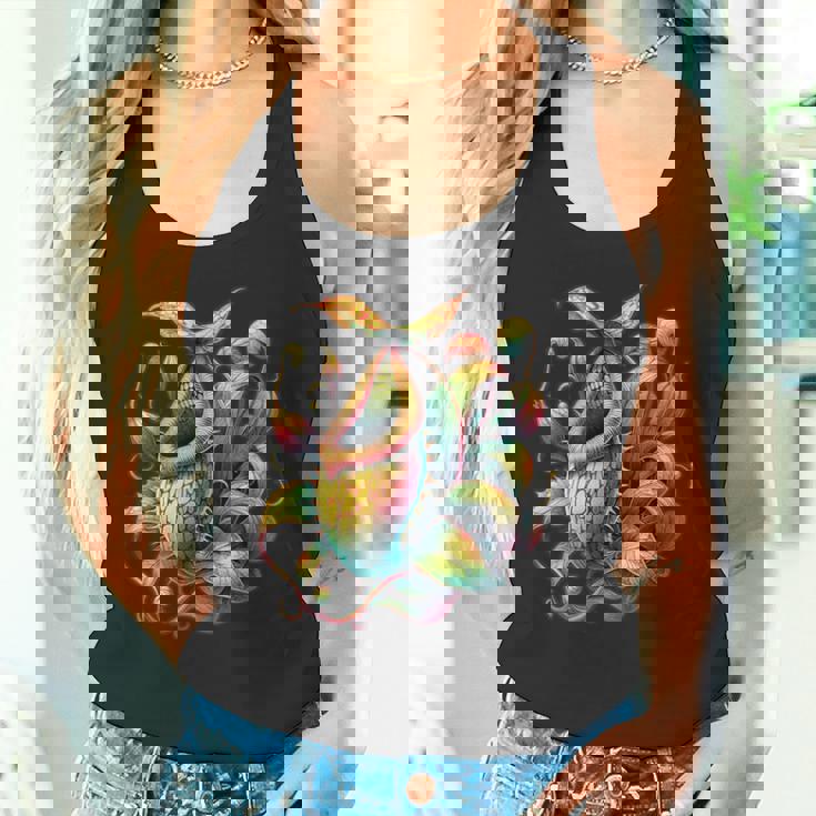 ヴィンテージ ネペンテス ピッチャー 植物ティー 食虫植物アート タンクトップ