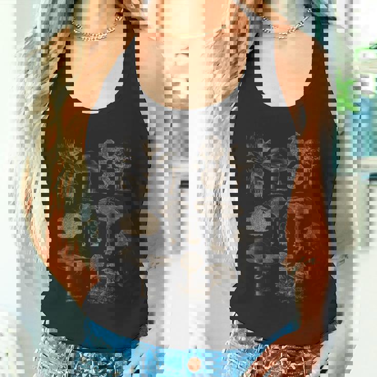 ヴィンテージ マッシュルーム 食べられるキノコの餌やりギフト タンクトップ